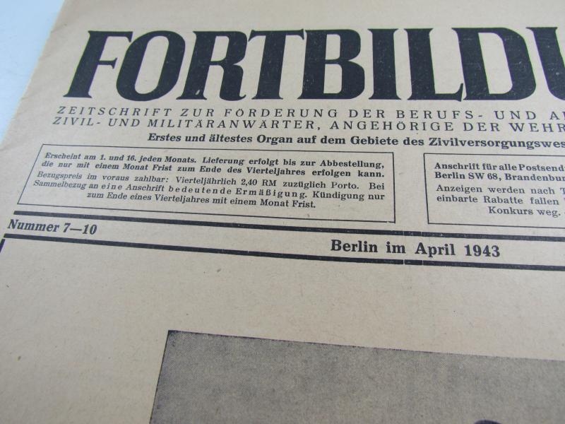 Fortbildung Magazine Nr 7-10  April 1943