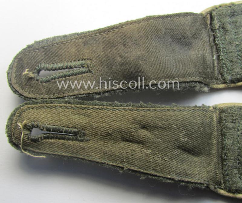 Pair of WH (Heeres) neatly 'cyphered', 'M40 o. M43'-pattern NCO-type shoulderstraps: 'Feldwebel des Infanterie-Rgts. 344' (part of the '223. Inf.Div.')