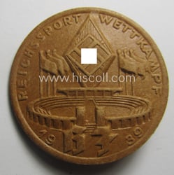 Commemorative - beige-coloured and/or: carton-based(!) - 'HJ'- (ie....