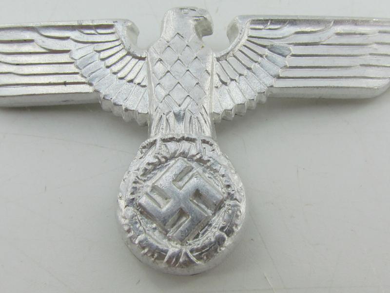 NSDAP visor cap eagle in aluminum by RZM M1/44