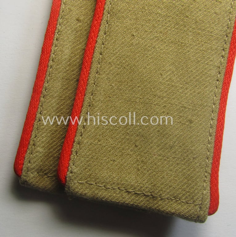 Pair of WH (Luftwaffe) 'tropical-styled', EM-type shoulderstraps: 'Soldat der Flak-Artillerie-Trpn.'