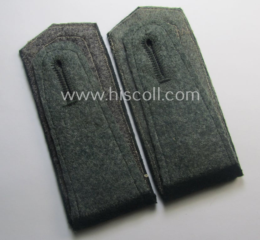 Early- (ie. pre-) war-period, WH (Heeres) 'M36'-pattern (pointed-styled) 'cyphered', NCO-type shoulderstraps as was intended for an: 'Uffz. u. Mitglied des Art.-Beobachtungs-Abtlgs. 31'