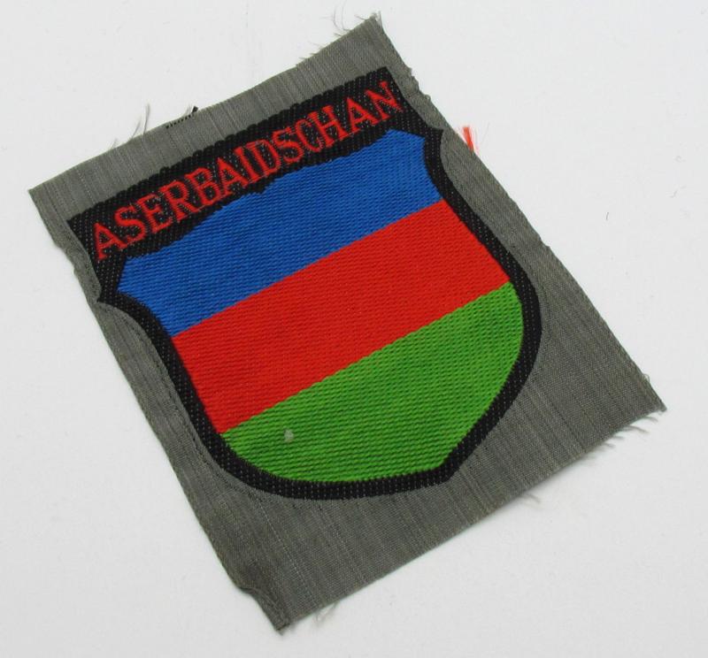 Wehrmacht ( Heer ) BeVo 'Aserbaidschan' Volunteer Sleeve Shield