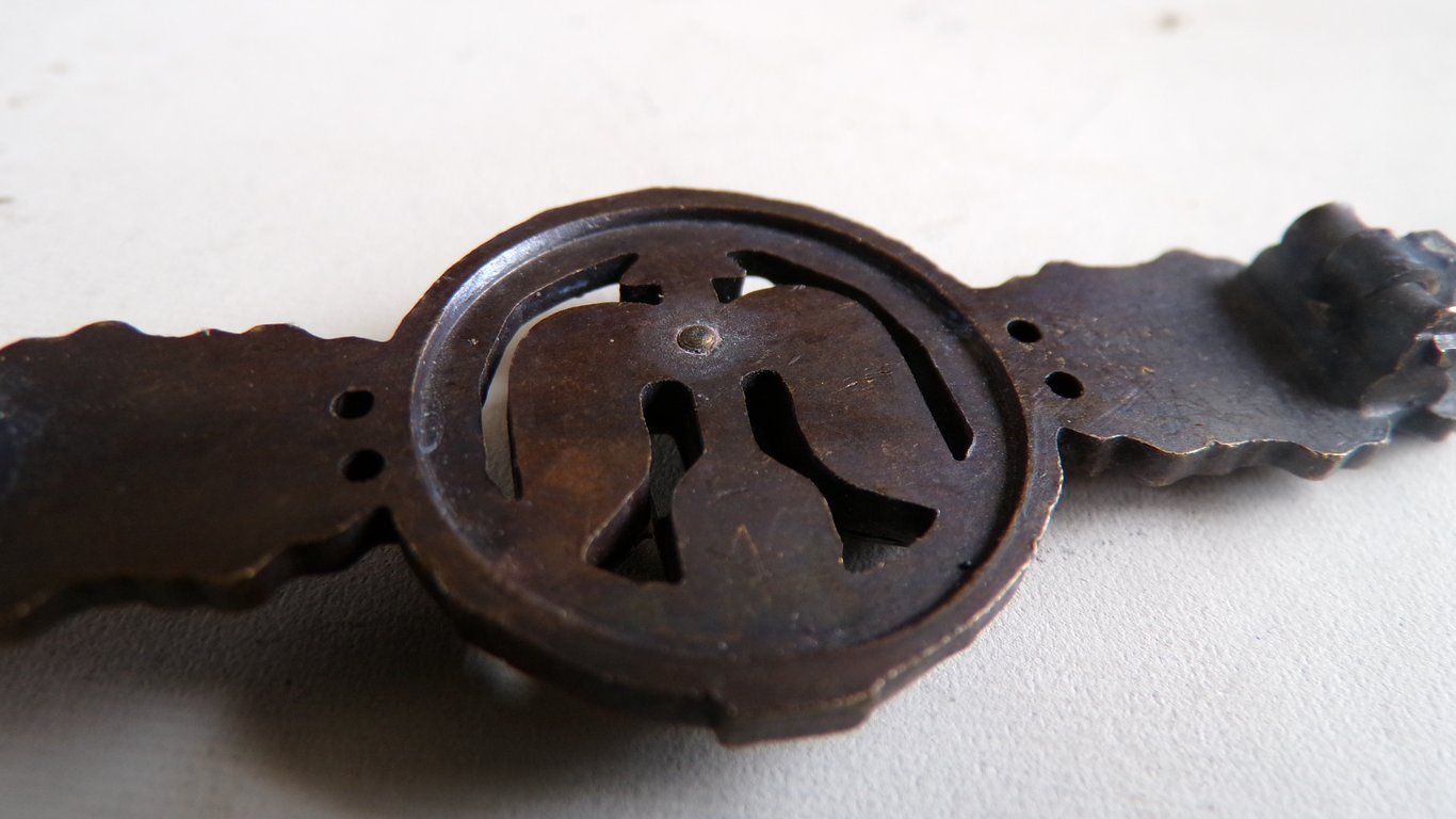 Frontflugspange für Jäger in Bronze