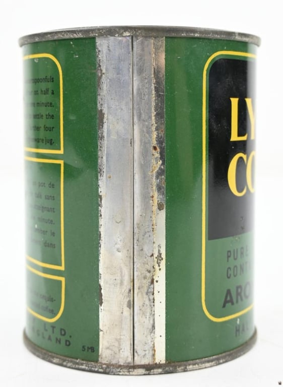 British WW2 Lyons Coffee Tin Can