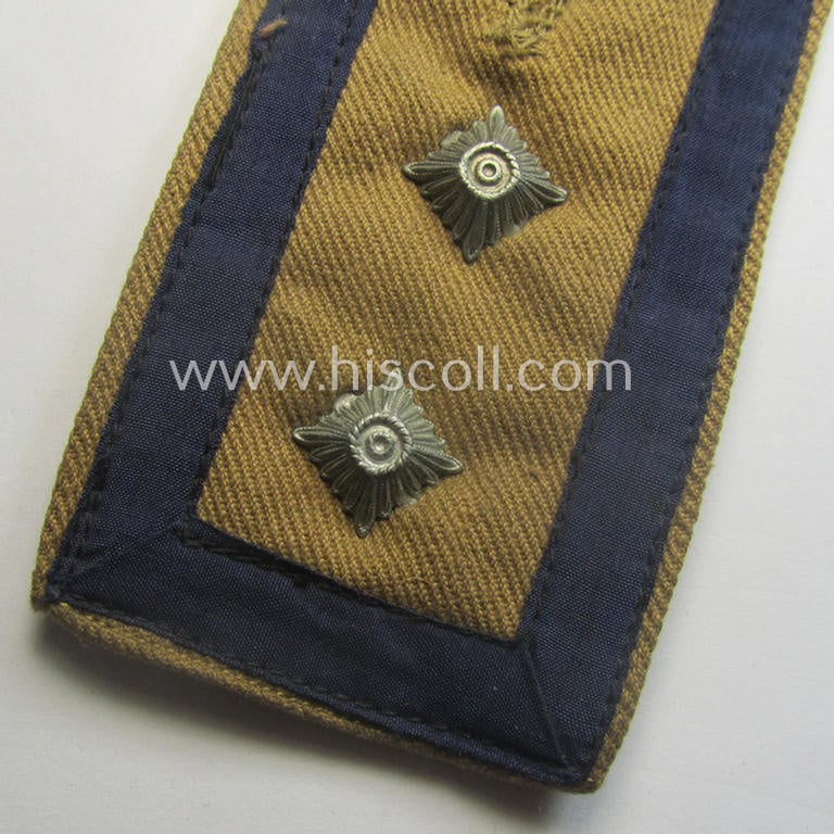 Single, WH (Kriegsmarine) 'tropical-styled', NCO-type shoulderstrap (as was specifically intended for usage on the KM-tropical-shirts ie. tunics) as was intended for an: 'Oberfeldwebel'