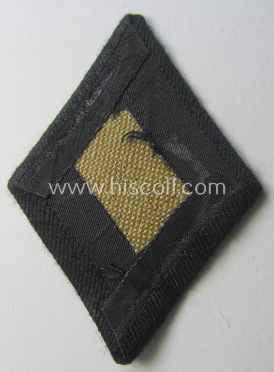 Waffen-SS-pattern, 'BeVo'-woven sleeve-insignia (ie. 'Ärmelraute') as intended to signify former membership within the: 'Polizei'