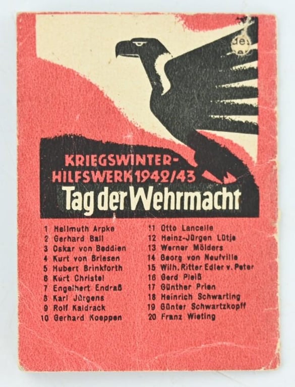 German WHW Pocket Booklet 'Helden der Wehrmacht'