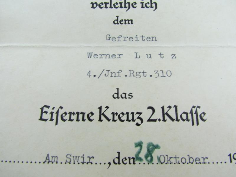 WH (Heer) Award Document Grouping from One Person