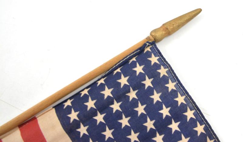 US WW2 48 Star Stars & Stripes Flag on Pole