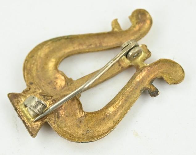 US WW1 Period 1st Infantry Regiment Music Band Collar Insignia