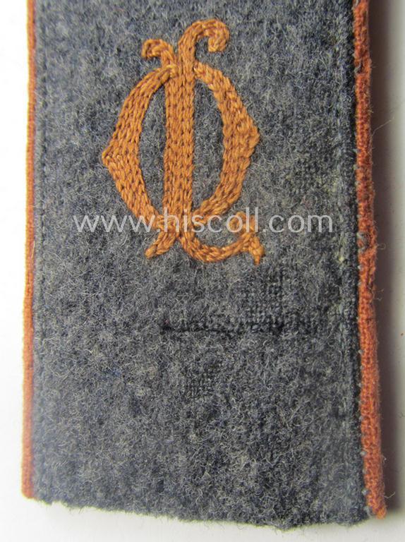 Single, WH (Luftwaffe) 'cyphered' EM-type shoulderstrap: 'Soldat der Luftnachrichten-Abtlgs. des Oberbefehlshabers der LW'