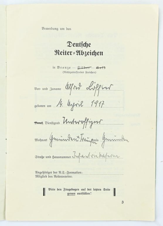 German WH NCO Paradedress Infantrie Regiment 17 'Braunschweig'