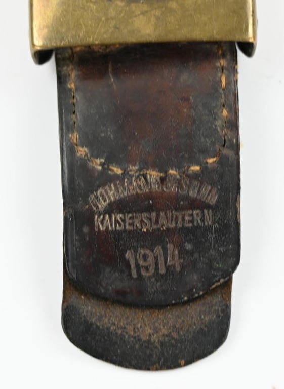German WW1 Beltbuckle with Tab 1914
