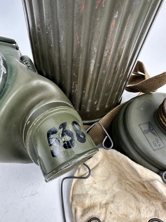 WW2 German Gasmask Named "Ogfr. Lonarz"