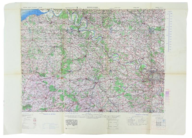 British WW2 Mapcase of Capt. Harris RASC