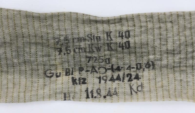 German WH Shell Powder Bag 7,5cm KWK40
