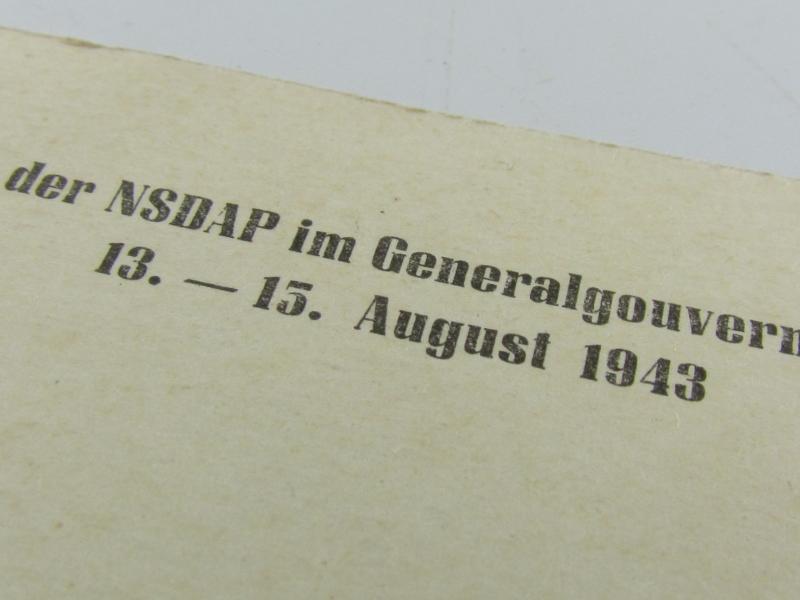 Tag der NSDAP im Generalgouvernement' Postcard