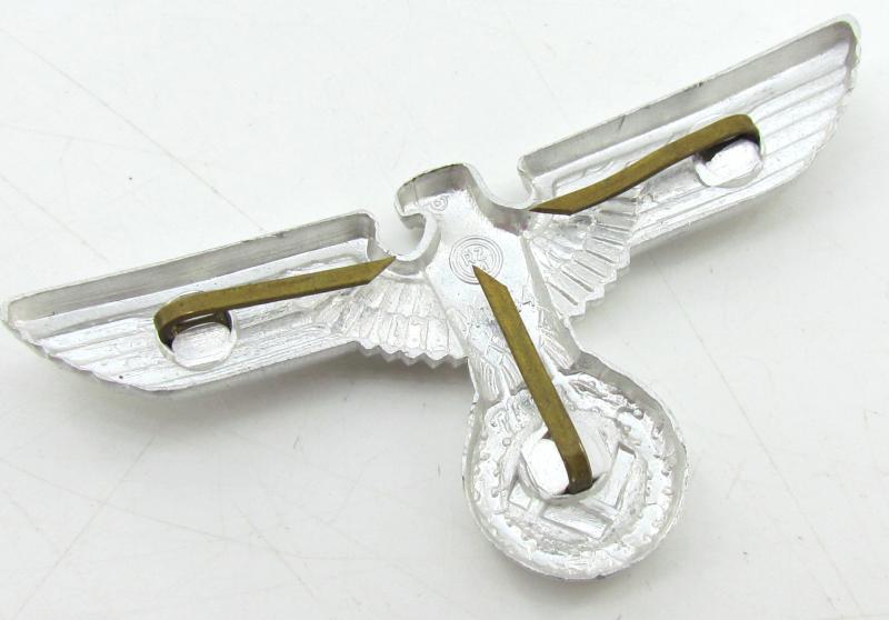 NSDAP visor cap eagle in aluminum by RZM M1/44