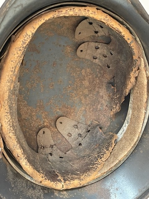 M35 GERMAN WWII DOUBLE DECAL CAMOUFLAGE LUFTWAFFE HELMET
