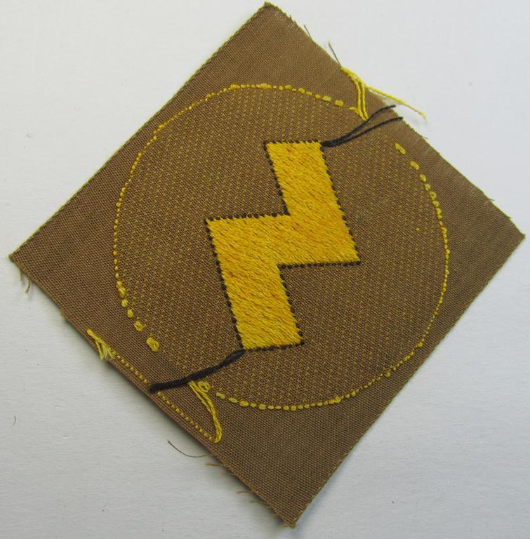 Attractive, DJ (ie. 'Deutsches Jungvolk') arm-badge as was specifically intended for usage by a member who served within the: 'Oberbann 2' (being a 'virtually mint- ie. unissued' example that is void of an 'RzM'-etiket)