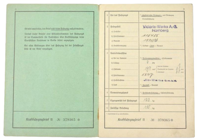 German Vehicle Registration Form
