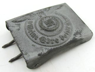 Waffen-SS Steel Belt Buckle – RZM 155/43 SS