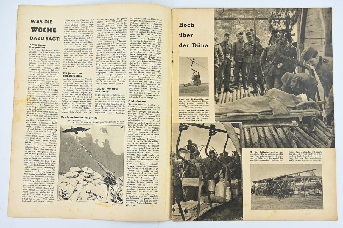 German Third Reich Magazine 'Die Woche' 1943