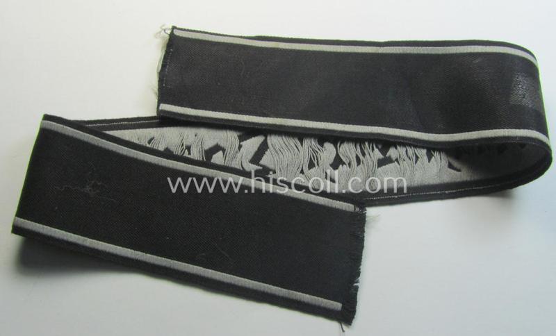 TeNo-cuff-title (ie. 'Ärmelstreifen') entitled: 'Technische Nothilfe' (= 'TeNo'), being an example as was woven in the neat 'BeVo'-weave pattern