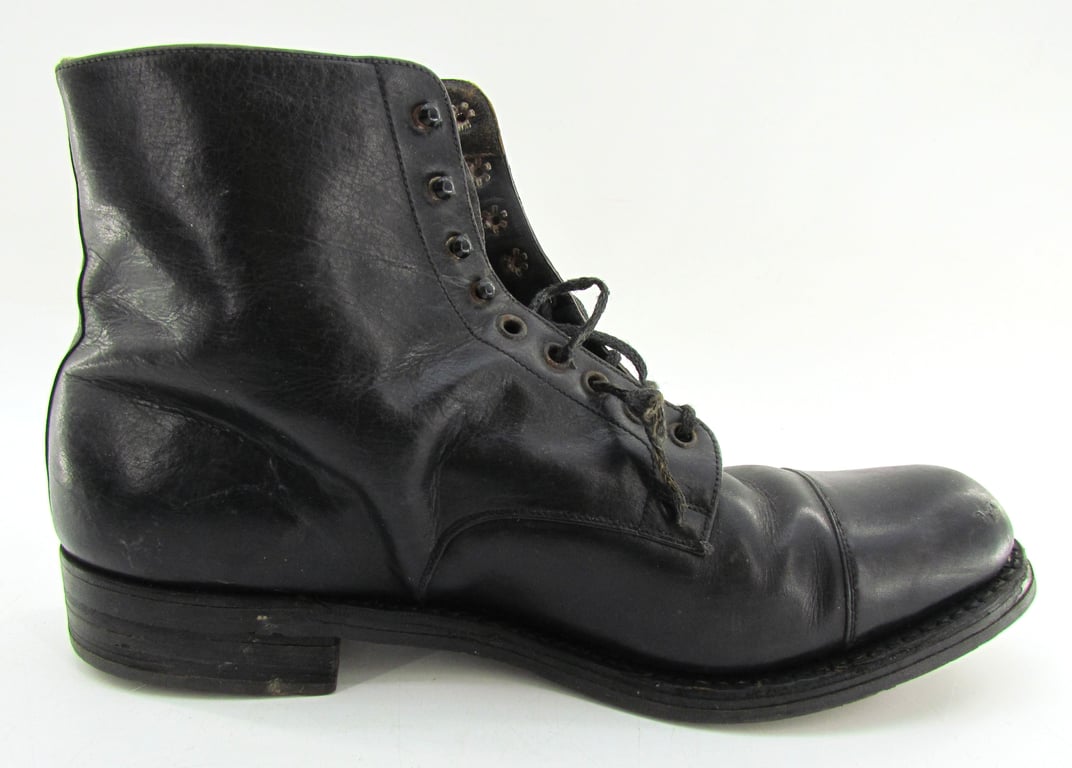 German Officer's Private Purchase Dress Ankle Boots – 1930s/1940s Style
