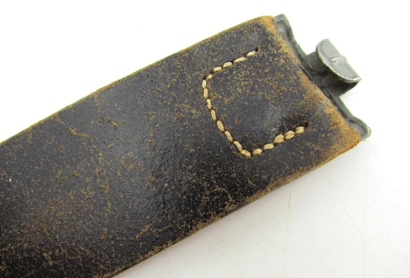 WH/SS Leather Equipment belt marked jnb 1942