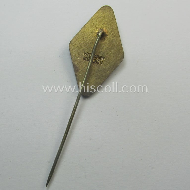 Attractive, multi-coloured enamelled: 'Ehrennadel des Freikorps von Epp' (being a maker- ie. 'Wittmann - München'-marked example)