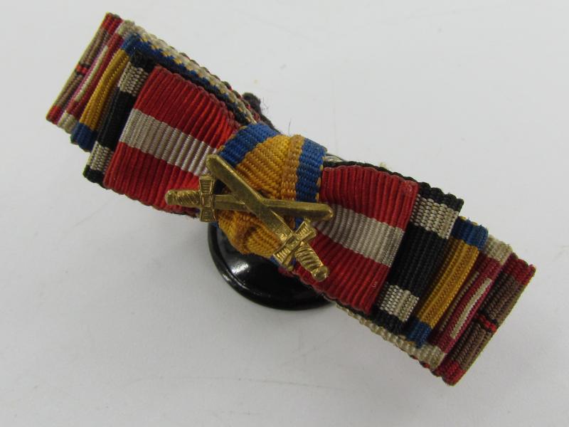 German 5 Piece Ribbon Bar , Button Variant