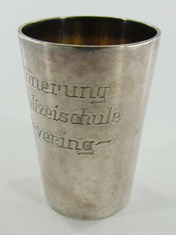 Silver presentation cup for police school 'Carl Severing'