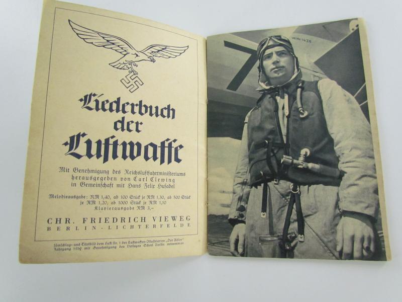 Adler-Liederheft Liederbuches der Luftwaffe