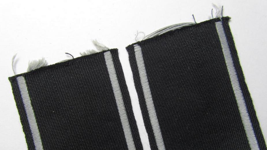 Attractive - and actually scarcely encountered! - example of a TeNo-cuff-title (ie. 'Ärmelstreifen') entitled: 'Technische Nothilfe' (= 'TeNo'), being an example as was woven in the neat 'BeVo'-weave pattern