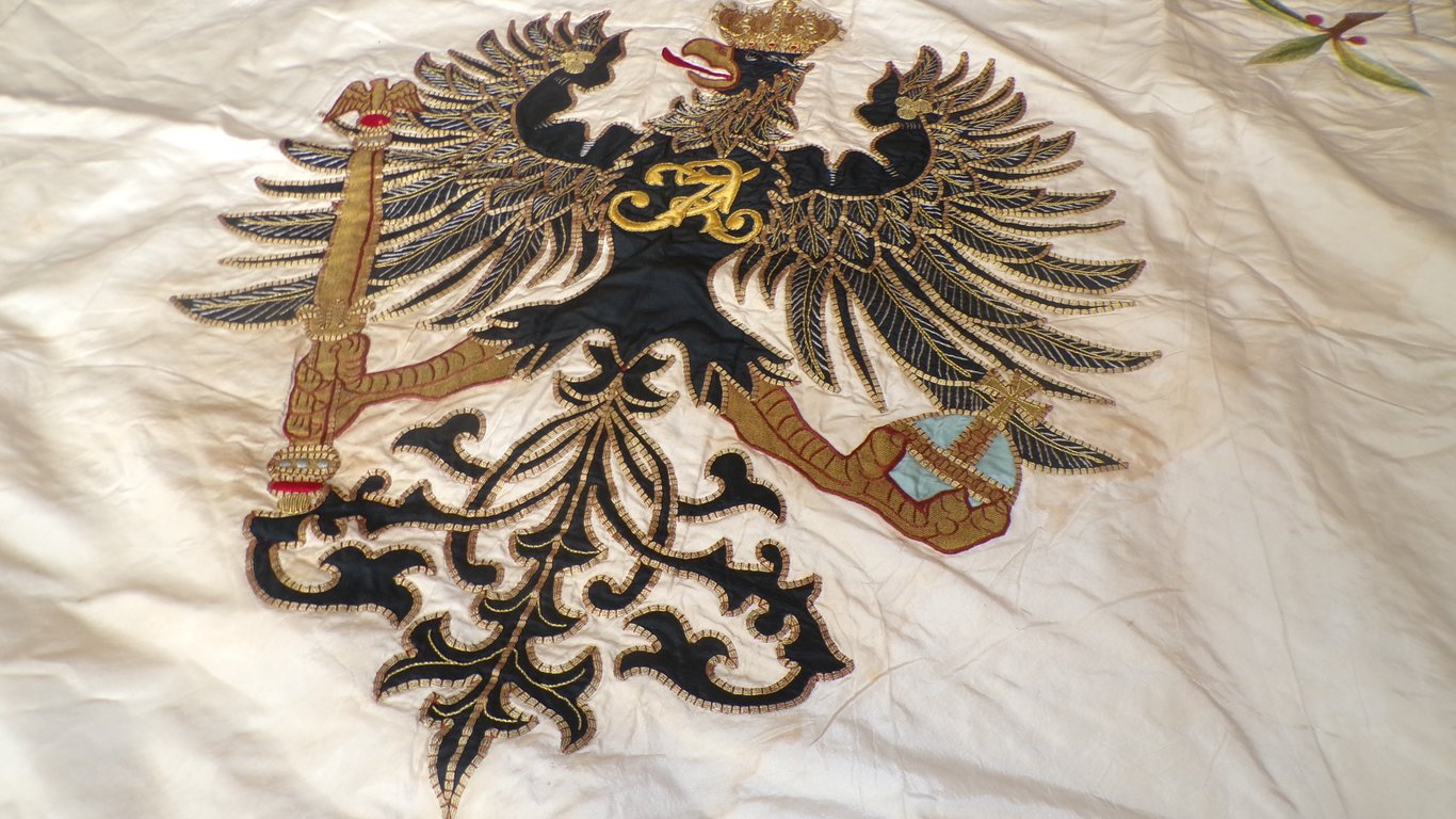 Imperial Prussian Silk Fahne Gold Bullion 1872