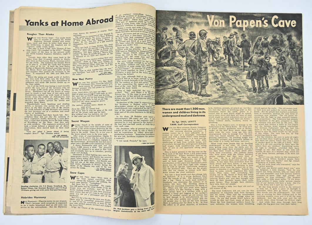 US WW2 Yank Magazine December 31, 1944