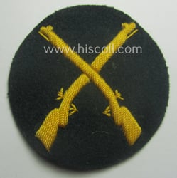 WH (Heeres) hand-embroidered, trade- ie. special-career arm-patch as...