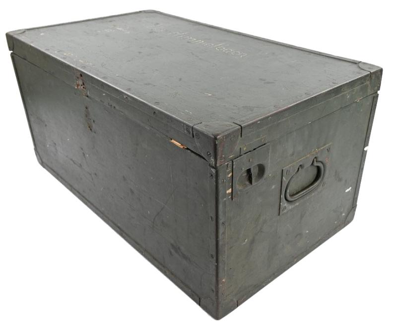 German WH Officer Clothing Case / Re-issued Luftschutz Gasmask Storage Box