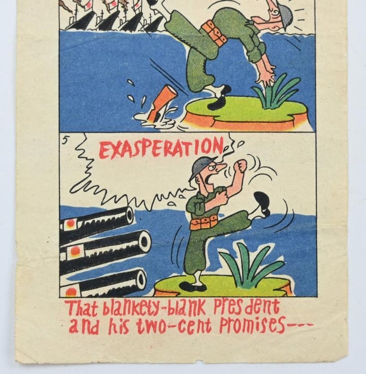 Japanese WW2 Propaganda Leaflet "Jllted,Re-Jilted''