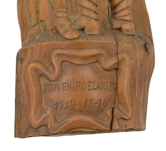 Allied WW1 Trench Art Wooden Pole