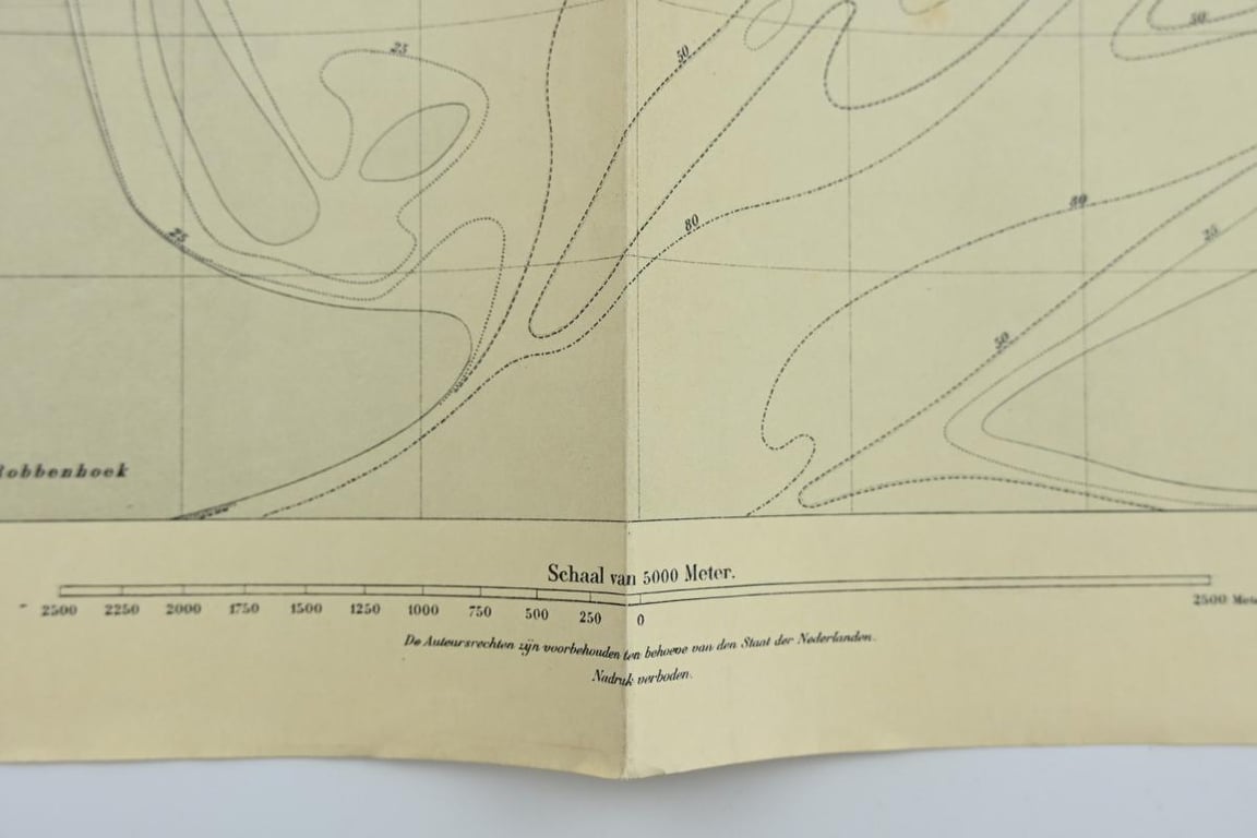 German Mapcard of 'Buitenpaal O1 ' Holland