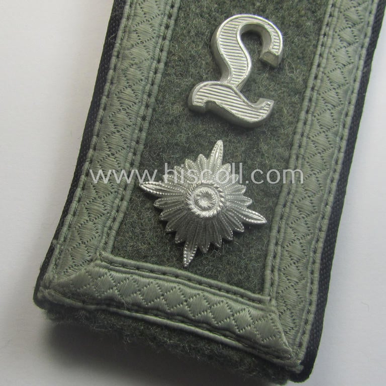 Single, WH (Heeres) NCO-type shoulderstrap: 'Feldwebel u. Mitglied einer Pionier-Lehr-Btls.'