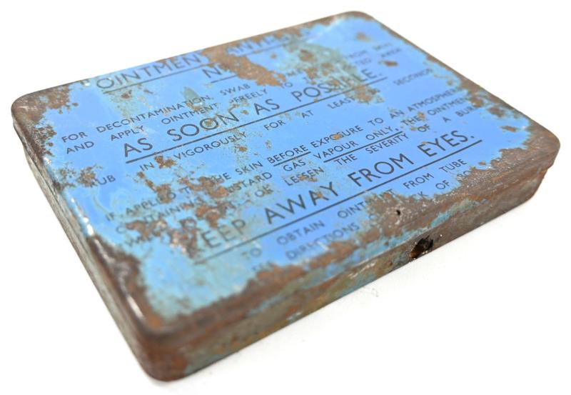 British WW2 Anti-Gas Ointment Tin Can