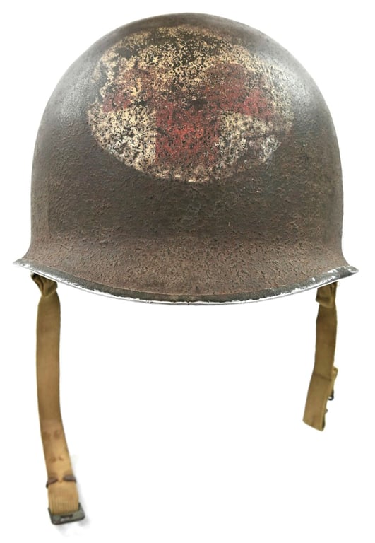 US WW2 M1 Fixed Bale 4-Panel Medic Helmet