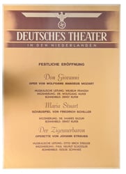 German/ Dutch Poster 'Deutches Theater in den Niederlanden'