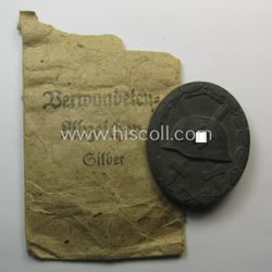 Unusual, silver-class wound-badge (or: 'Verwundeten-Abzeichen in Siber') being...