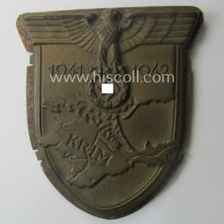 WH (Heeres ie. Waffen-SS etc.) 'Krim'-campaign-shield (being a...