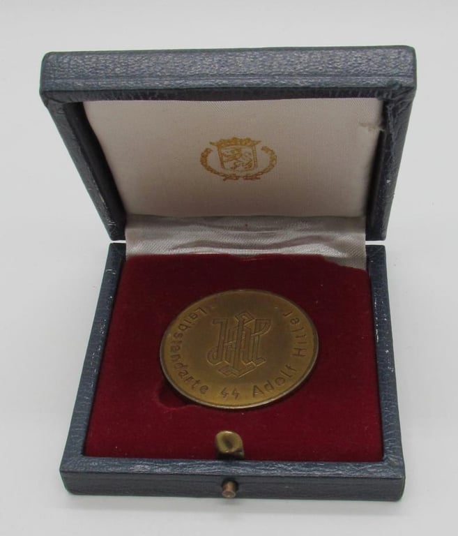 12th SS Panzer Division HJ Commemorative Medallion, with Case